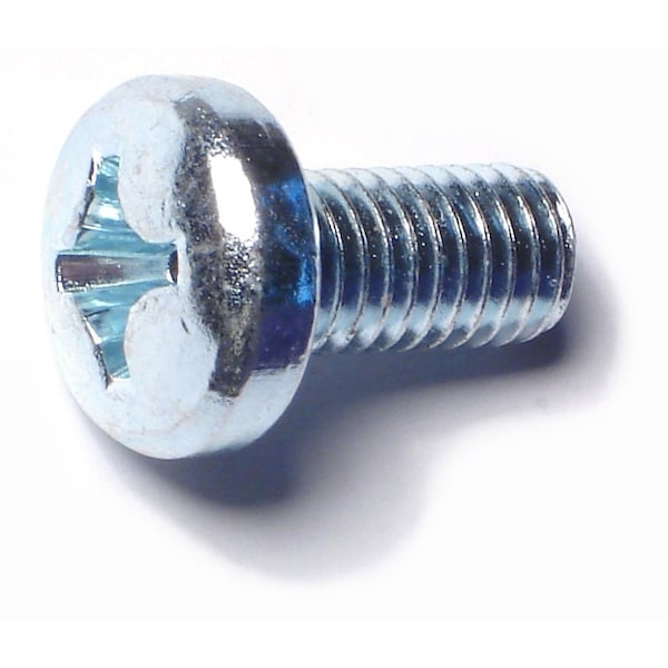 Midwest Fastener M8-1.25 x 16 mm Phillips Pan Machine Screw, Zinc Plated Steel, 50 PK 51584 - main